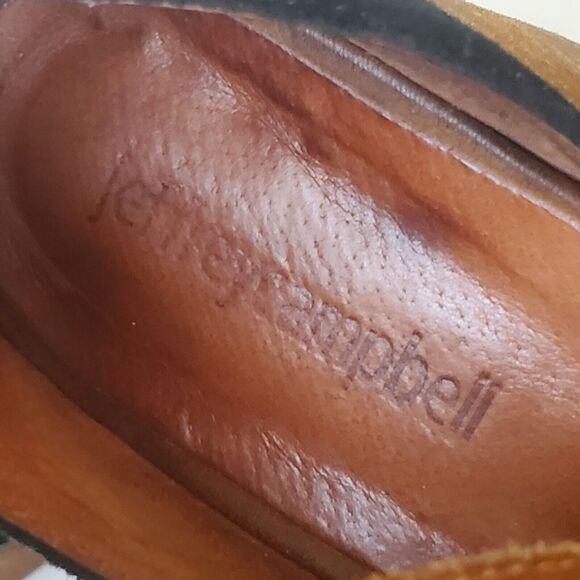 Jeffrey Campbell Woodruff Cutout Booties Brown Black Colorblock Suede Western - Picture 13 of 16